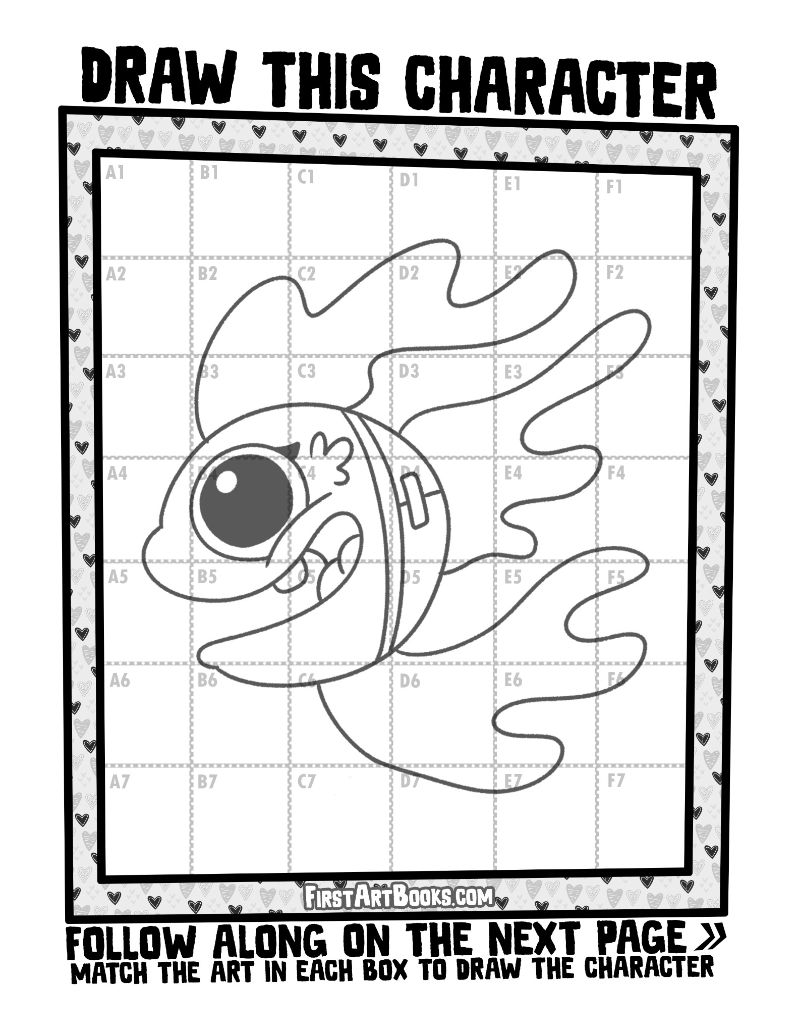 Interior sample 3 from Draw by Grid: Baby Animals