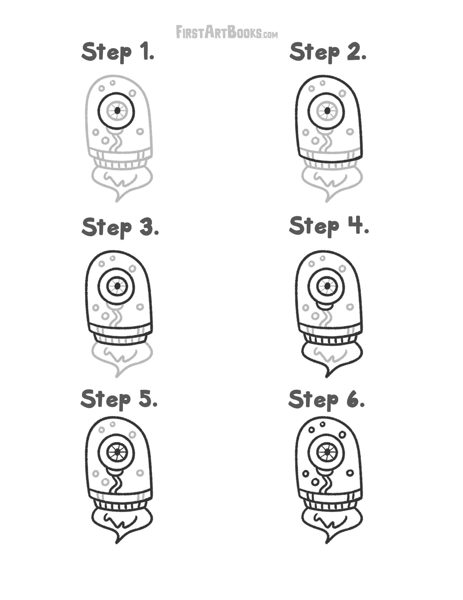 Interior sample 3 from How to Draw: Alien Cyborgs