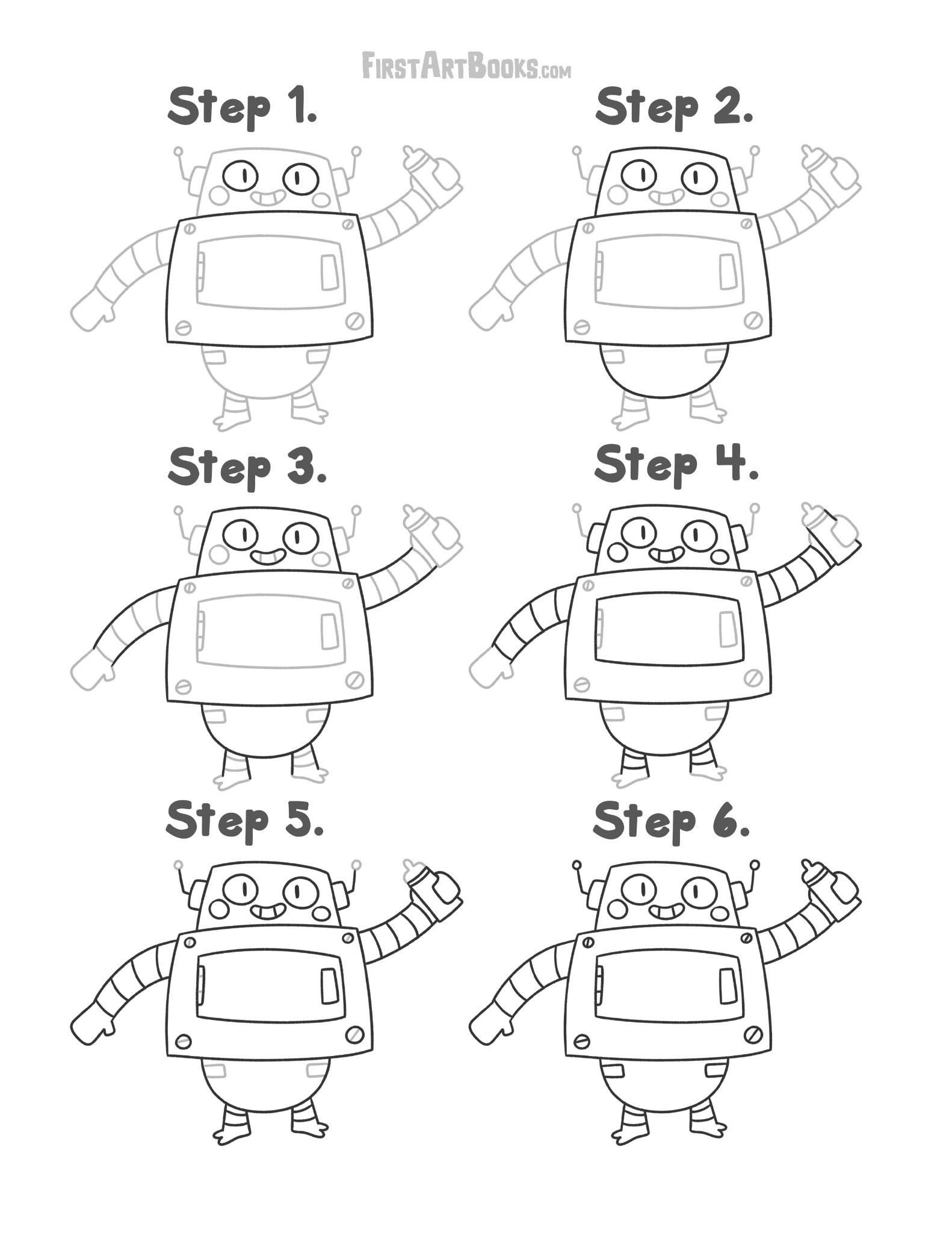 Interior sample 1 from How to Draw: Baby Robots