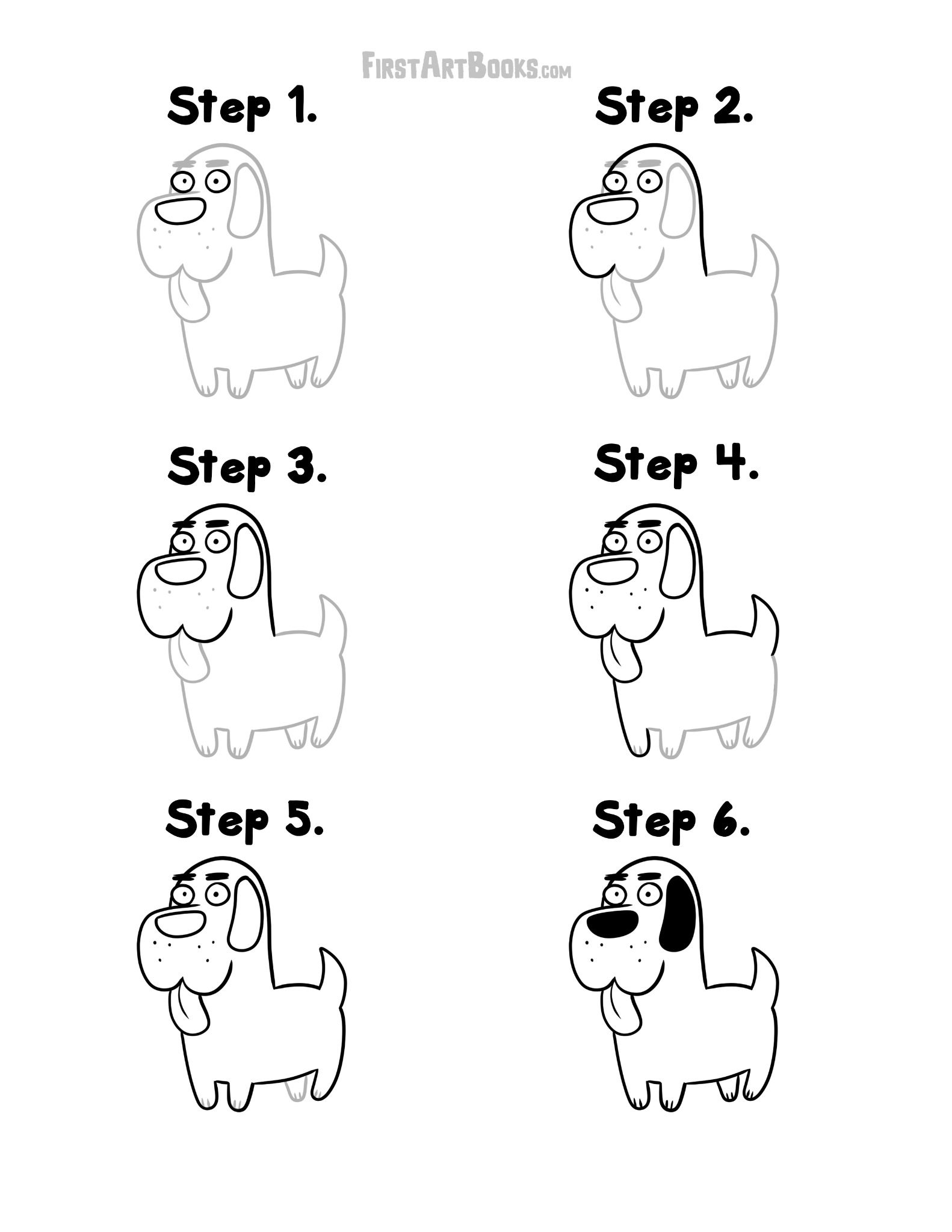 Interior sample 2 from How to Draw: Cartoon Cats & Dogs