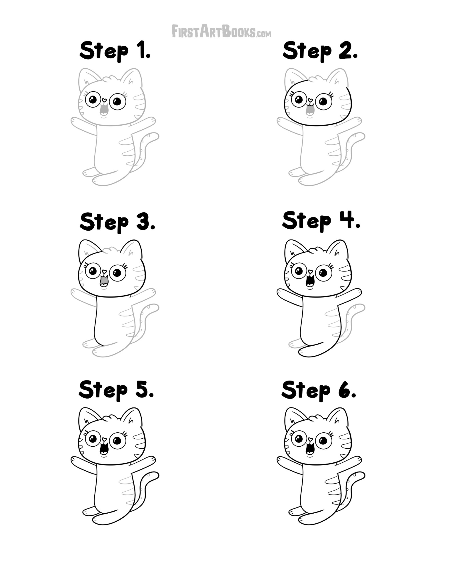 Interior sample 3 from How to Draw: Cartoon Cats & Dogs