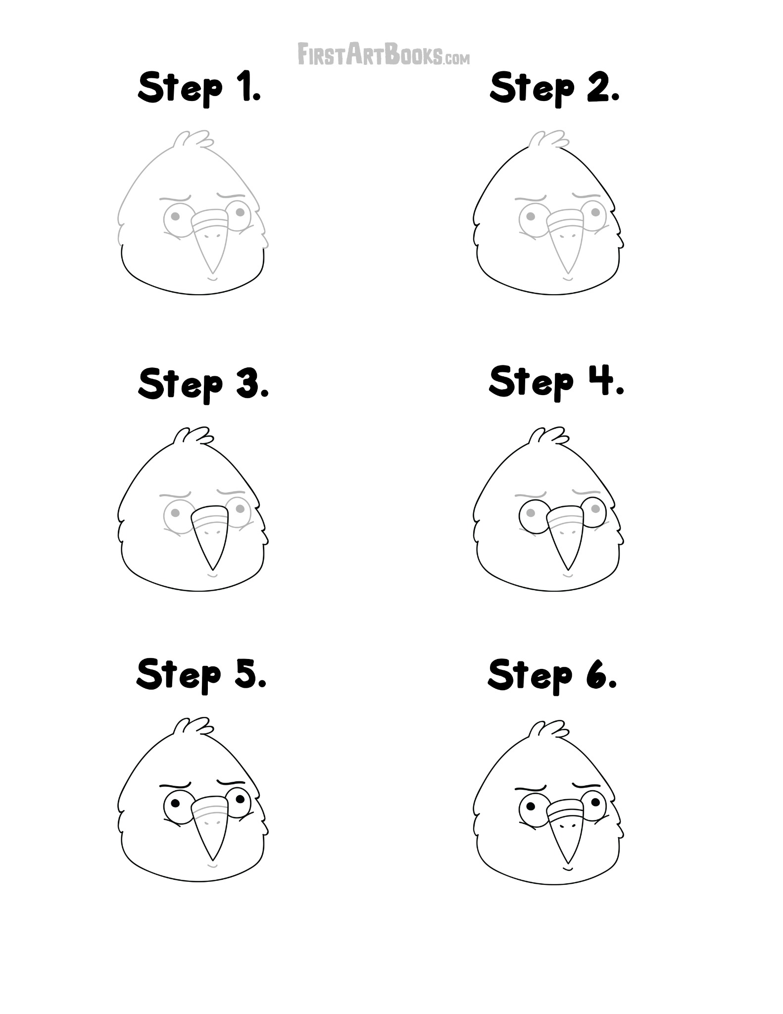 Interior sample 1 from How to Draw: Goofy Faces