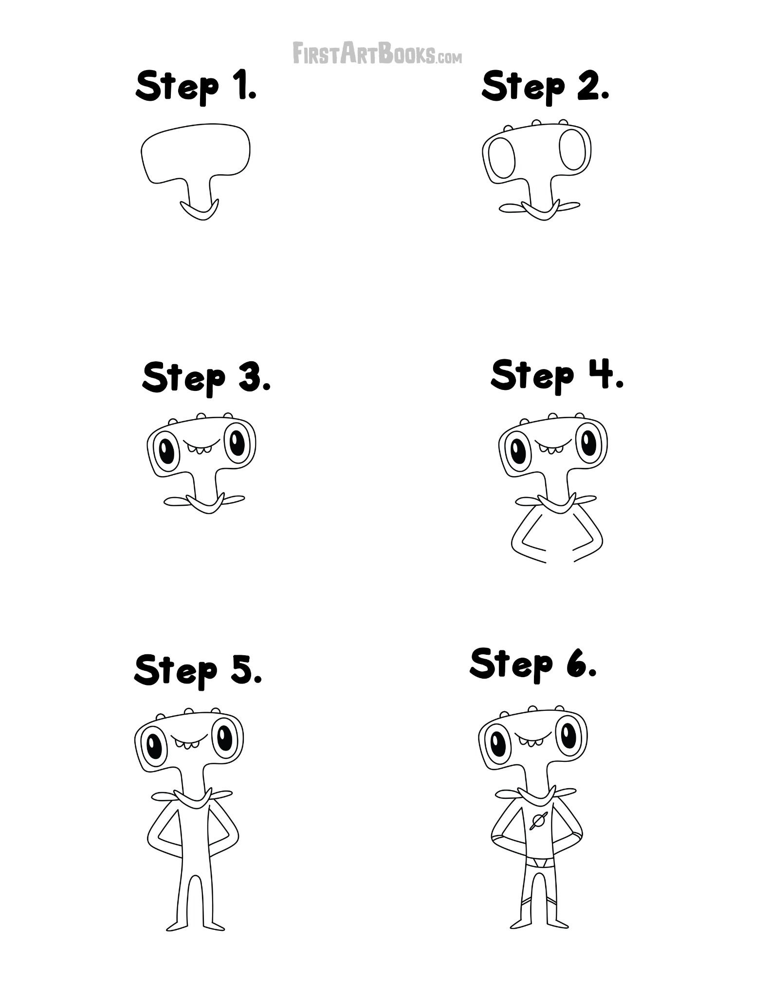 Interior sample 3 from How to Draw: Silly Aliens